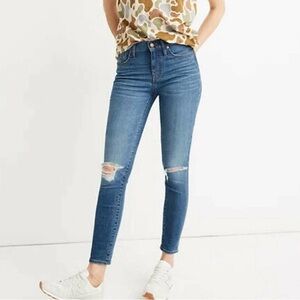 Madewell 9” High-Rise Skinny Crop Jeans